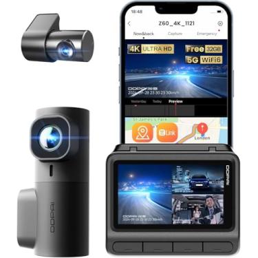 Imagem de DDPAI Z60 Câmera Veicular 3 Canais, 4K+ 2K+ 1080P, WiFi 5GHz com GPS, 32G eMMC D²Save,Tela IPS de 3", Visão Noturna Super AI-ISP, WDR, ADAS, Modo de Estacionamento AOV de 20 Dias (Sem Cartão SD)