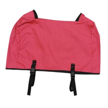 Imagem de UGPLM Saco de armazenamento de capa de vagão dobrável, capa portátil de carrinho de jardim pesado, à prova de poeira para acessório de carrinho de carrinho, Vermelho