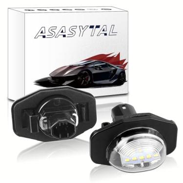 Imagem de Asasytal Conjunto de lâmpada de lente transparente para placa de licença 6000 K diamante branco lâmpada de substituição de ajuste direto compatível com Toyota Corolla 2009-2013 Sienna 2011-2020 Scion