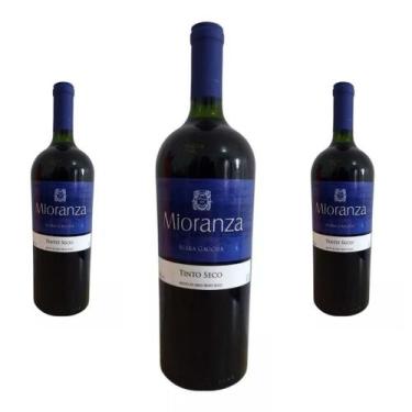 Imagem de Kit 03 Unidades Vinho Tinto Seco Mioranza Garrafa - 1litro