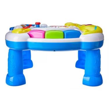 Imagem de Mesinha de Atividades Didática Musical Luz Som - Zoop Toys, Azul escur