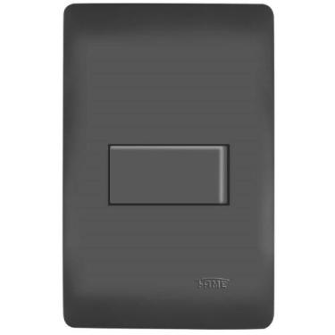 Imagem de Conjunto Interruptor Simples 16 Amperes Habitat Black - 4046 - FAME