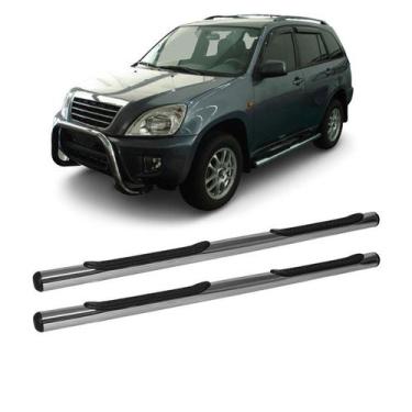 Imagem de Estribo Tiggo 2017 2018 2019 2020 2021 2022 Cromado Oblongo - CCF