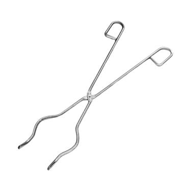 Imagem de PDETVEO Pinça de cadinho de 40,6 cm, braçadeira de laboratório de aço inoxidável para aplicações industriais e científicas