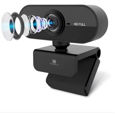 Imagem de Webcam Full HD 1080P Com Microfone Home Office VideoConferencia Premium Preta