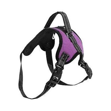 Imagem de Peitoral tipo Air Pull para cachorro tamanho M roxo Mimo PP325