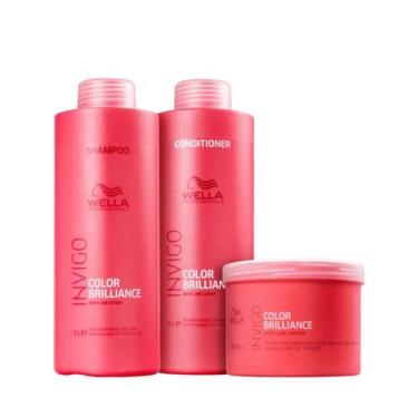 Imagem de Wella Brilliance Sh 1000ml + Cond 1000ml + Masc 500ml - Wella profissi