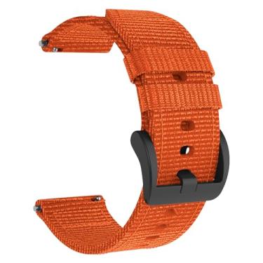 Imagem de OVERSTEP Pulseira de relógio de lona de secagem rápida de 20 mm para Garmin Vivoactive 3/5 Forerunner 245/645 e Coros Apex 2/Pace 2 - pulseira durável à prova de suor com fivela antiderrapante