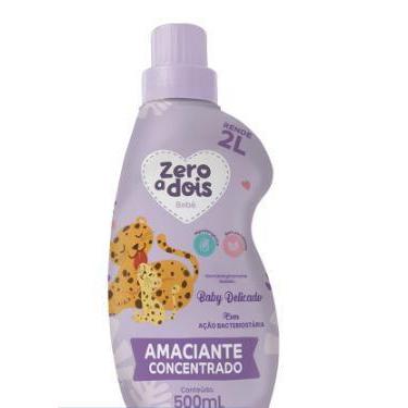 Imagem de Amaciante zero a dois bebê 500ml concentrado hipoalergênico
