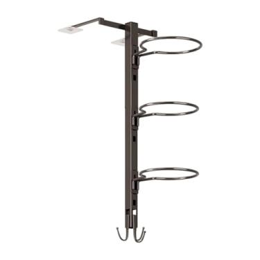 Imagem de Zxpjkyu Suporte para Bolas de Basquete, Organizador de Aderência, Academia Doméstica, Vôlei, Economizador de Espaço, Prateleira de Suporte para Futebol para Q, Preto 68x18cm