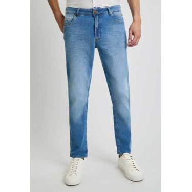 Imagem de Calça Docthos Fit Cropped Jeans Médio com Bordado, 164 jeans medio, 40