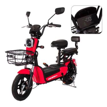 Imagem de Moto Bicicleta Eletrica Scooter 500w Wehawk Prime, Vermelho