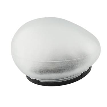 Imagem de Gralara Luminária de Paisagem em Formato de Seixo, Movida a Energia Solar, Decoração de Jardim Externo, Decorativa, Lâmpada de Jardim para Paisagíst, Luz Branca, Tamanho real