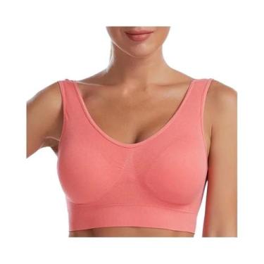 Imagem de Top Cropped Bralette Sem Costura, Sem Aro, Confortável, Acolchoado E R