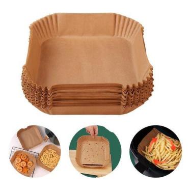Imagem de Forma Descartável P/ Fritadeira Air Fryer Antiaderente C/ 50 - Clink
