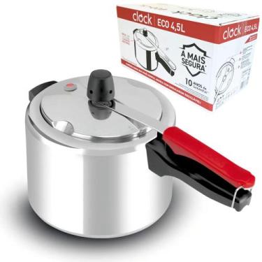 Imagem de Panela de Pressão Clock 4,5 Litros Eco Alumínio Original Alta Qualidad