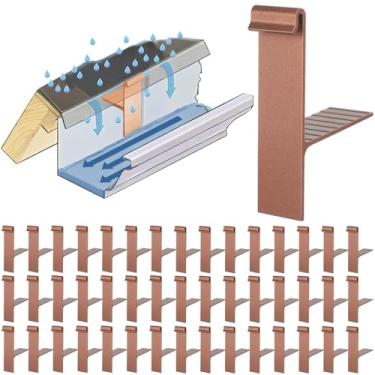 Imagem de Blulu 50 peças de calha de alumínio de 12 cm para calhas estilo K de 12 cm, use para nivelar seu nível quando a fáscia de 12,5 cm e 15,2 cm em aplicação inclinada inclinada, incluindo moldagem de