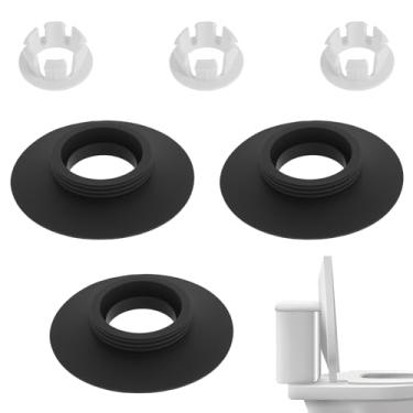 Imagem de LZVXTYM Vedação de válvula de descarga de 3 grupos compatível com reservatório de vaso sanitário padrão, peças de reposição de vaso sanitário com clipe para SV01967 Anel de vedação de silicone padrão