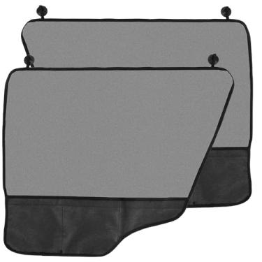 Imagem de LYIYEYAN Protetor de porta de carro para cães, tecido Oxford 600D, ajuste universal, cinza