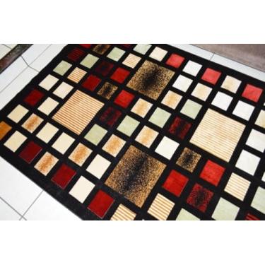 Imagem de Tapete Katmandu Retangular Veludo 60X120 cm Preto