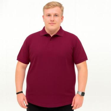 Imagem de Camisa Gola Polo Plus Size Piquet Masculina Camiseta 50% Algodão 50% P