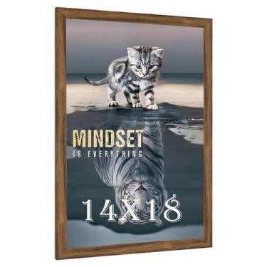 Imagem de Marco para Fotos JDZIVTOP Rústico Marrón Envejecido 14x18"