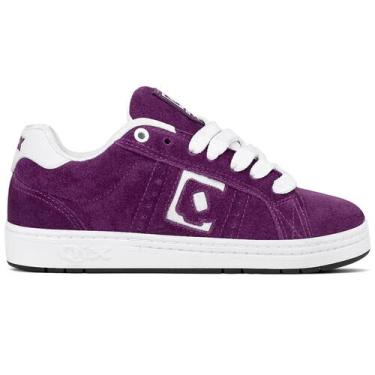 Imagem de Tênis Combat Suede Roxo Branco Original - Qix, Roxo, 39
