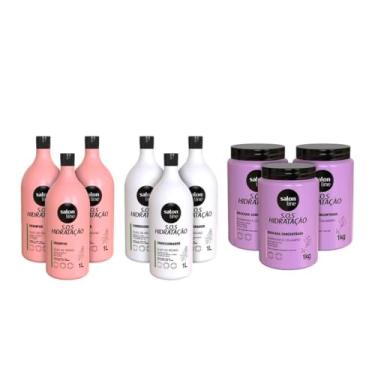 Imagem de Combo Familia Kit Sos Hidratação Turbinado com Máscara Bio-reconstrução Salon Line