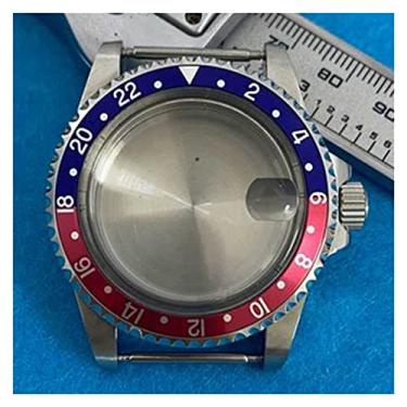 Imagem de YEOYS 39.5MM Retro Magnifying Glass Watch Case Compatible with NH35 NH36 Mechanical Movement Stainless Steel Watch Cover Shell Watch case (Color : Type 11)