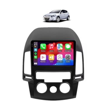 Imagem de Kit Multimidia I30 2009/2012 Ar Analogico Carplay AndroidAuto 9 Pol - Roadstar 908BR