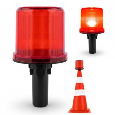 Imagem de Sinalizador Viario Solar Segurança Rodovia Estrada Rua Transito Obra Alerta Emergencia Segurança Acidente