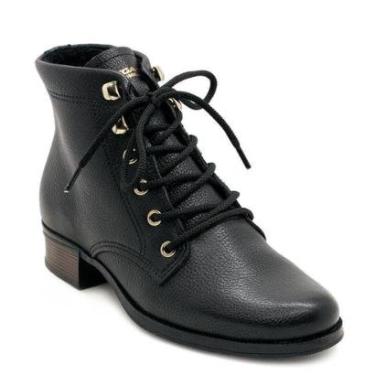 Imagem de Bota Coturno Pegada Feminina 282005 Couro Preta-Feminino