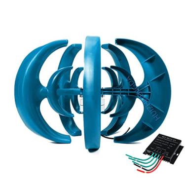 Imagem de 48v,HUIZHITENGDA Gerador de Turbina Eólica de Eixo Vertical de 16000W Lantern, Kit de Motor com 5 Pás Turbinas de Energia Eólica, Vida Útil de 20 Anos e 2 Anos de Garantia