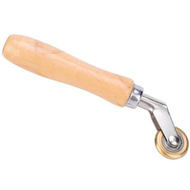 Imagem de Karlak Rolo Portátil de Soldagem de Latão, Roda de Prensa para Costuras, Membrana à Prova D'água Com Alça de Madeira Ergonômica, Resistente e Estável para Costuras de Bobina de PVC