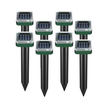 Imagem de Repelente Ultrassônico Solar Para Toupeiras E Cobras 600mAh Para Jardi