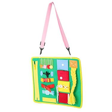 Imagem de Cryfokt Crianças Educacionais Com Zíper Fivela Gravata Sapatos Brinquedo de Aprendizagem para Crianças, Melhorar Habilidades Motoras Finas, Ideal para Viajar, Tecidos Não Tecidos, 1pc (Estilo de