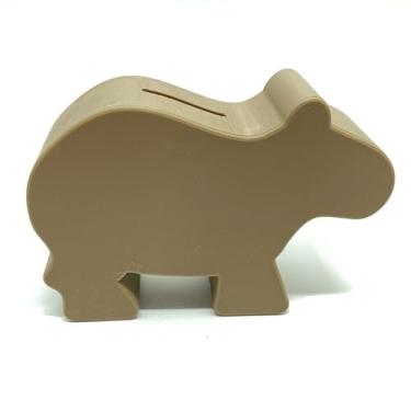 Imagem de Cofre Capivara Porta Moedas Decorativo Em PLA Sustentável Com Design Criativo e Formato Compacto para Ambientes