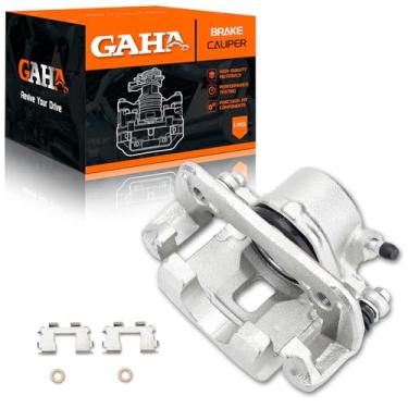 Imagem de GAHA 19B1487 Conjunto de pinça de freio a disco dianteiro esquerdo com suporte compatível com Chevrolet Tracker 1998, Geo Tracker 1996-1997, para Suzuki Sidekick 1991-1998