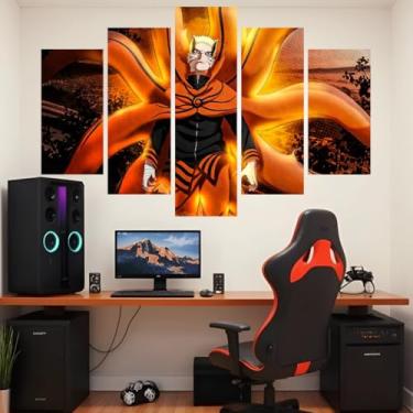 Imagem de Quadro decorativo Mosaico Anime - 5 peças - Sasuke, Kakashi, Akatsuki, Itachi, Hokage - 02