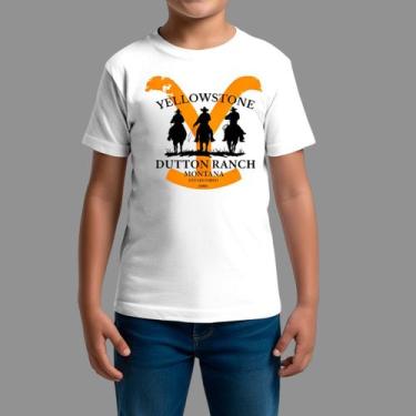 Imagem de Camisetas infanto juvenil Básica Moda Country Gola Redonda Yellow Ston