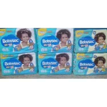 Imagem de Kit 6 pacotes de fraldas galinha pintadinha (Baby sec) xxg total 168 F