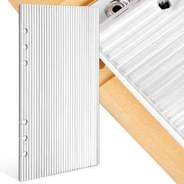 Imagem de Veemoon Capa acrílica para fichário planejador de orçamento, caderno, capa planejadora de anel para escritório