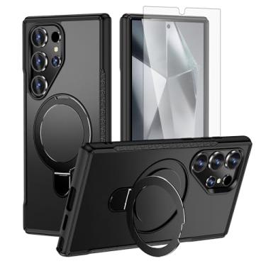 Imagem de Asuwish Compatível com S24 Ultra Phone Case JS US Preto