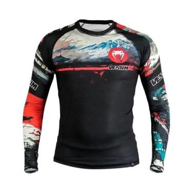 Imagem de Camiseta De Compressão Masculina 3D De Manga Longa UFC Jiu Jitsu BJJ A