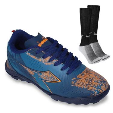 Imagem de Kit Chuteira Society Diadora Agilita + Meião-Masculino