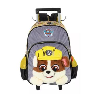 Imagem de Mochila De Rodinhas Patrulha Canina Rubble Amarelo - Luxcel