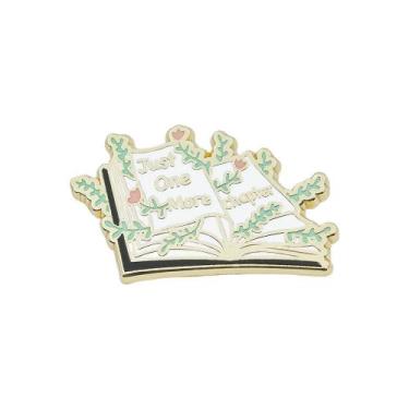 Imagem de Alfinetes de broche Just One More Chapter Alfinetes de blusa de liga l