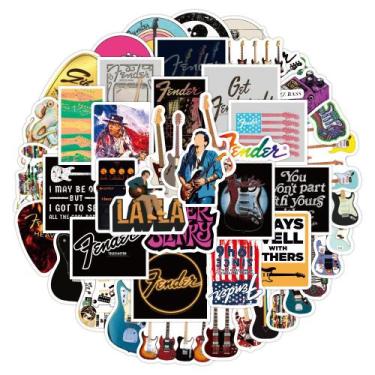 Imagem de Adesivos, instrumento musical, 50 peças, decalques de vinil de desenho