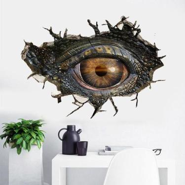 Imagem de Adesivos de parede 3D Dinosaur Eye Broken Wall Effect 50x70cm PVC - yi
