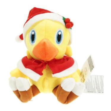 Imagem de Chapéu de Natal de boneca de pelúcia Chocobos 18 cm Anime para criança